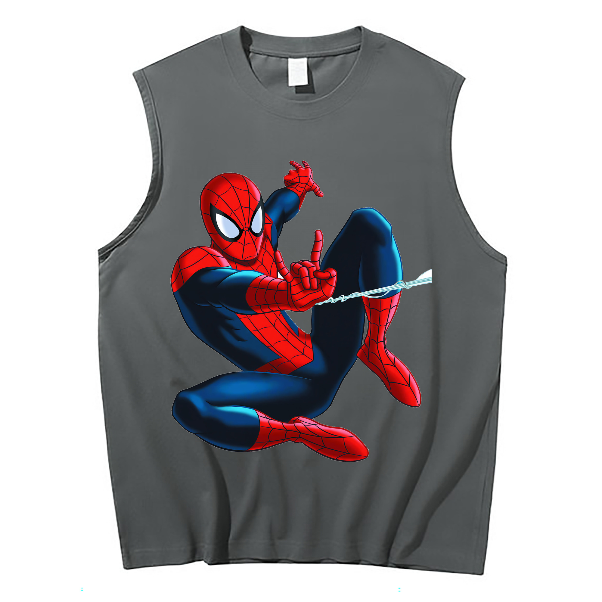Spider Man スパイダーマン コットン100％タンクトップ（フロントプリント）